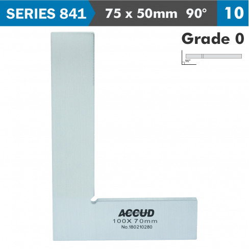 FLAT EDGE SQUARE 90 DEG. GRADE 0 75X50MM