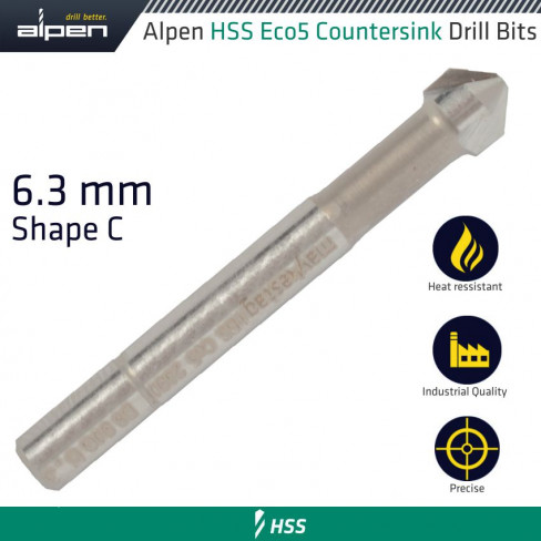 HSS-ECO5 COUNTERSINK 90  6.3 DIN 335 SHAPE C