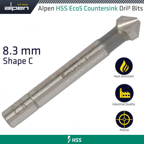 HSS-ECO5 COUNTERSINK 90  8.3 DIN 335 SHAPE C