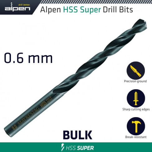 HSS SUPER DRILL BIT 6.0MM BULK
